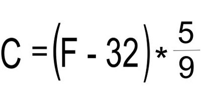 công thức đổi độ f sang độ c