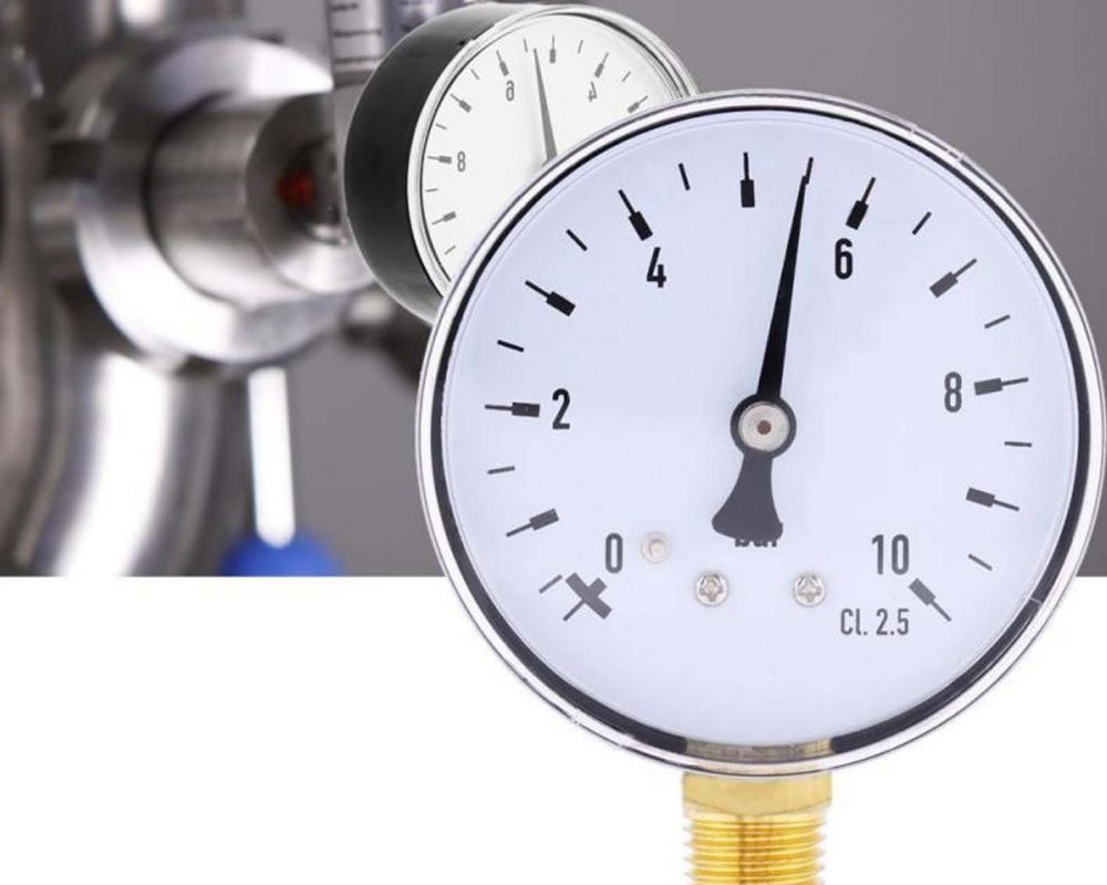 Đồng hồ đo áp suất 0-10bar vạch chia 0.1 bar xuất xứ EU